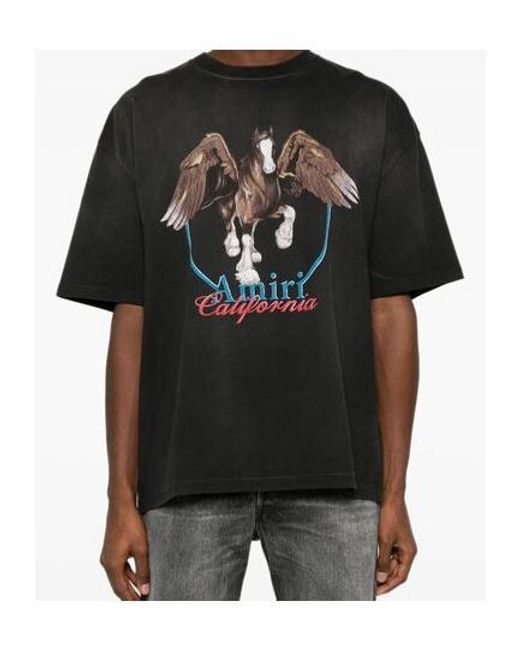 Amiri Black Open-Necked Shirt for men