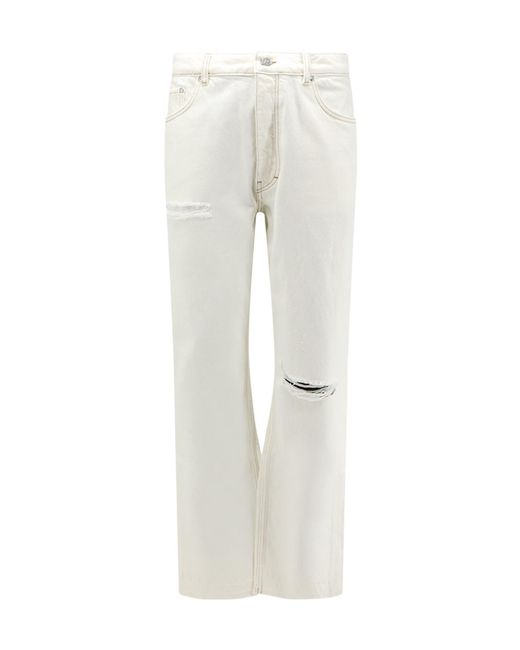 Represent Gray Baggy Distressed Jeans for men