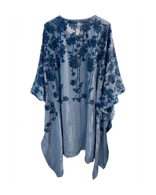 Ermanno Scervino Blue Patterned Dress