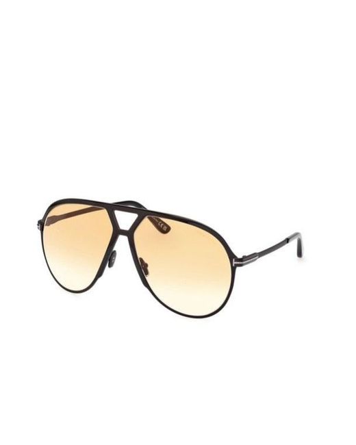 Tom Ford Metallic Eyewear Aviator Frame Sunglasses for men