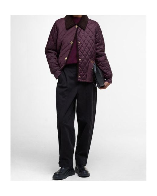 Barbour Purple Marla Quilted Jacket