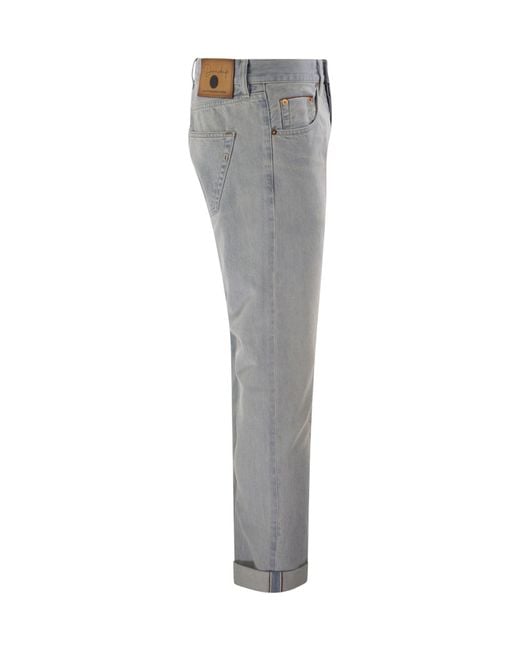 Dondup Gray Icon Selvedge Jeans for men