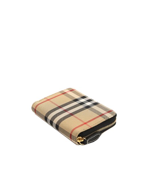 Burberry Multicolor Checkered Zipper Wallet