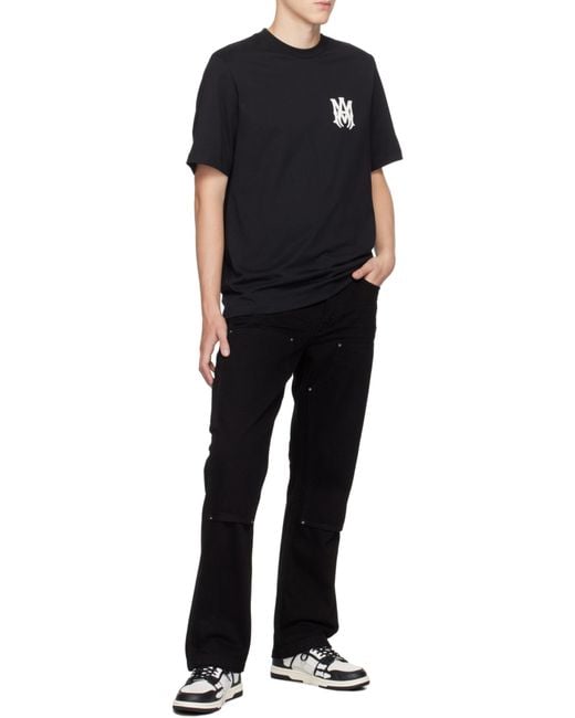 Amiri Black Ma Core Logo T-Shirt for men