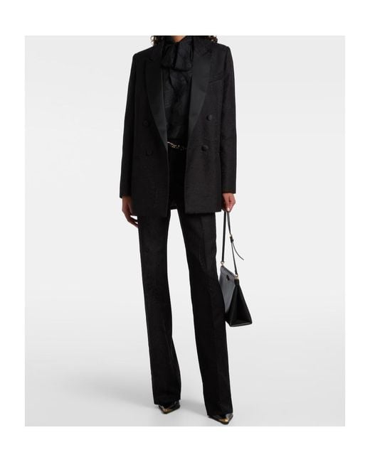 Etro Blue Double-Breasted Blazer