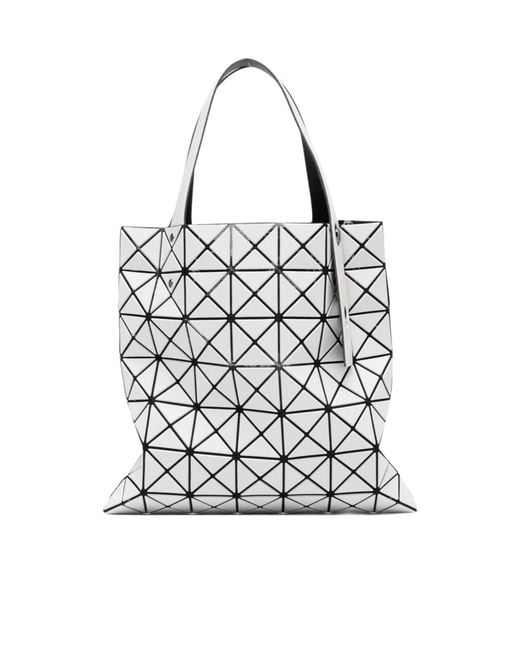 Issey Miyake White Prism Matte Tote Bag