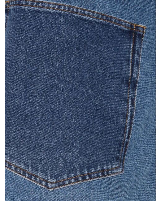 Philosophy Di Lorenzo Serafini Blue Patchwork Denim Wrap Skirt