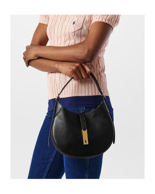 Polo Ralph Lauren Black Polo Id Small Shoulder Bag