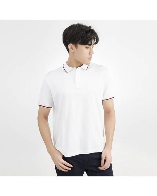 Paul & Shark White Short-Sleeved Polo Shirt for men