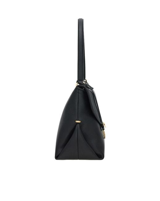 Ferragamo Black Gancini Handbag (L)