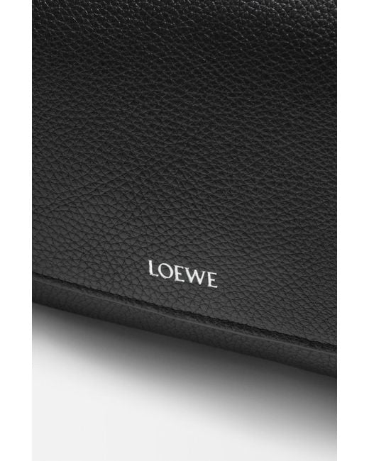 Loewe Black Pebble Messenger Bag Small for men