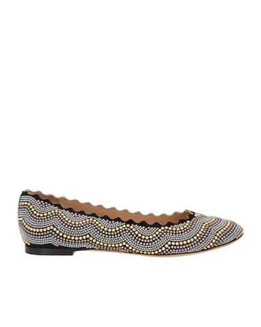 Chloé Black Minimal Ballet Flat Shoes