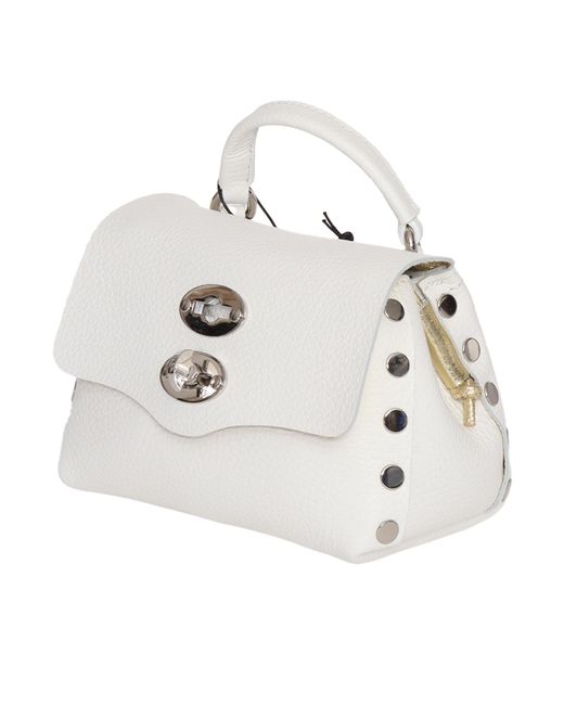 Zanellato White Top Handle Shoulder Bag