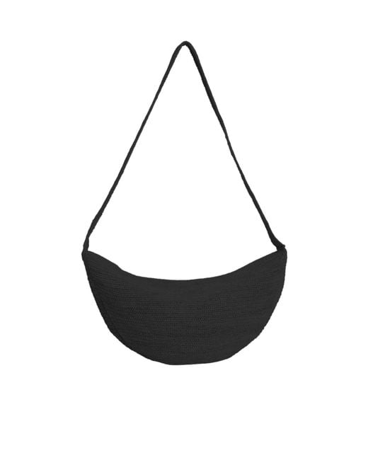 IBELIV Black Luna Half-Moon Shoulder Bag