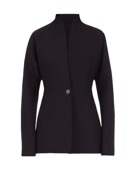 Ferragamo Blue Long-Sleeved Casual Jacket
