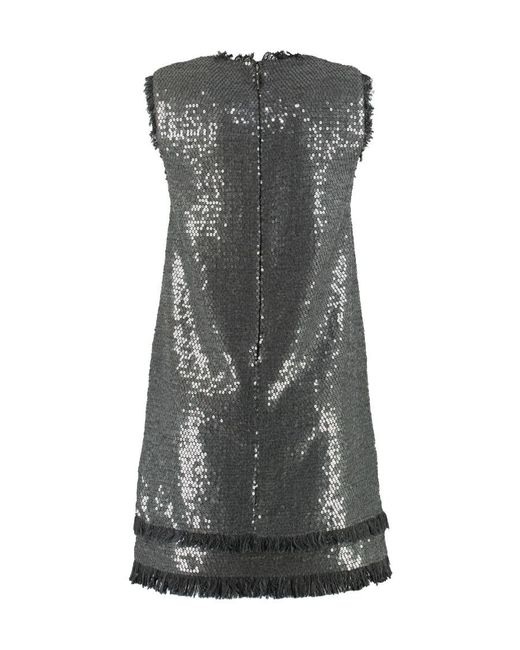 MSGM Gray Sleeveless Dress