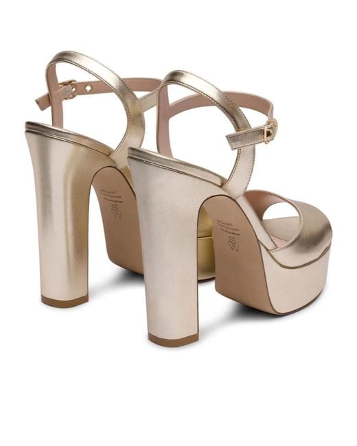 Stuart Weitzman Metallic Reade Platform Sandal