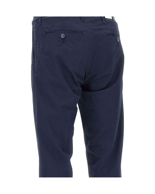 Re-hash Blue Belt-Loop Casual Pants for men