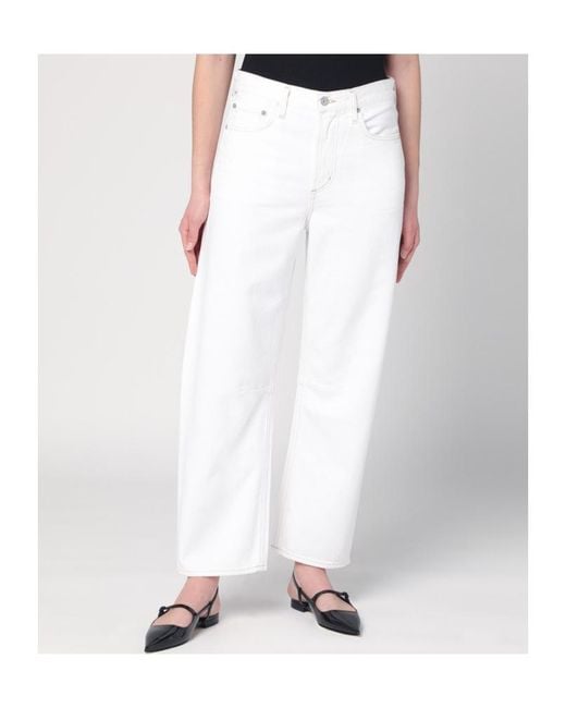 Citizens of Humanity White Belt-Loop Jeans