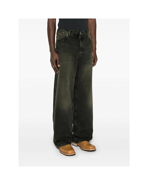 Our Legacy Gray Belt Loop Denim Trousers for men