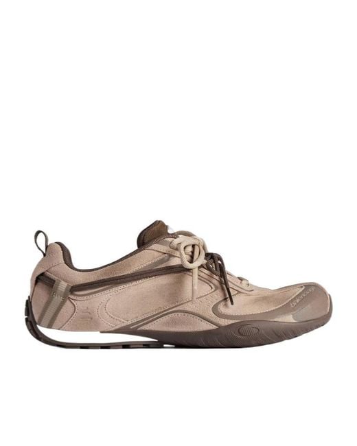 Balenciaga Brown Radar Velvety Sneaker