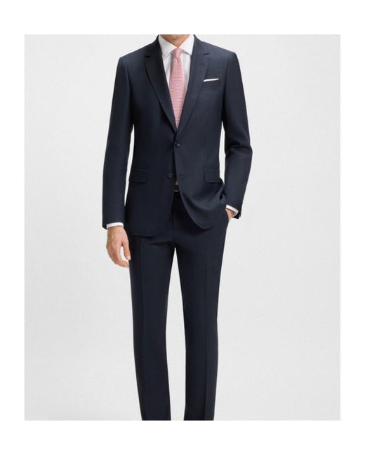 Boss White X David Beckham Joe Tailored Long-Sleeve Shirt for men