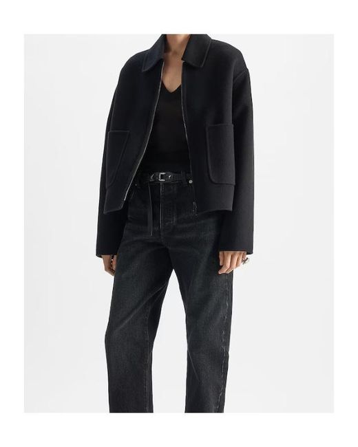 Fendi Black Ff Zucca Wool Blouson