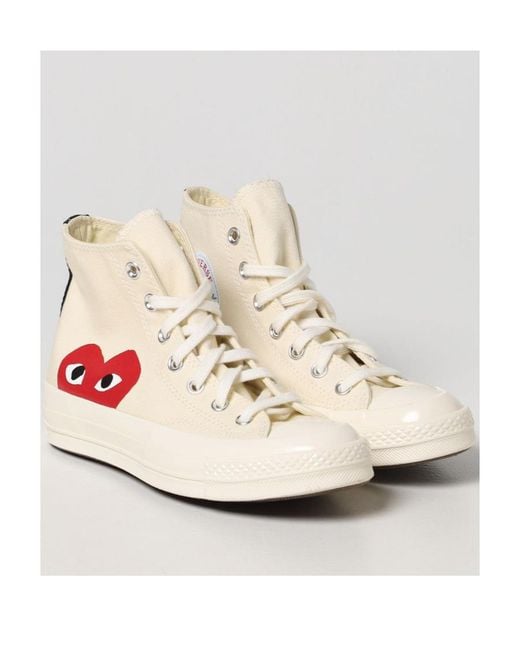 Converse Pink Comme Des Garçons Play X High-Top Trainers