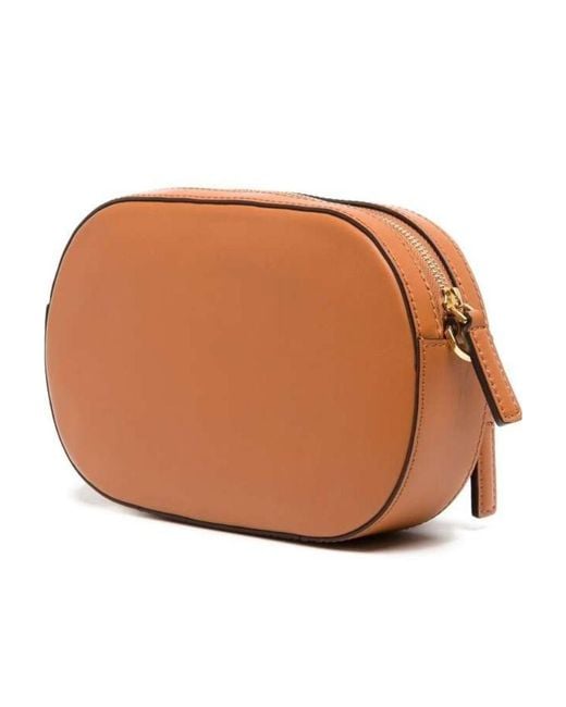 MCM Brown Mode Travia Logo Plaque Mini Crossbody Bag
