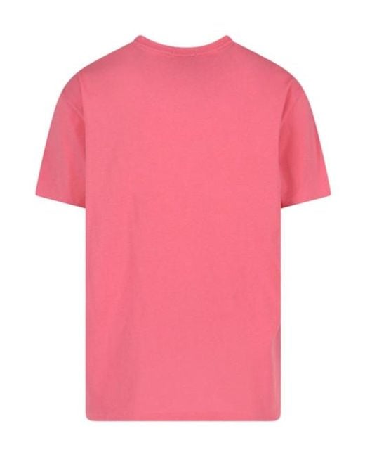 Polo Ralph Lauren Pink Graphic Printed Crewneck T-Shirt for men