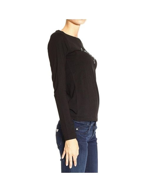 Armani Jeans Black Logo Detail T-Shirt