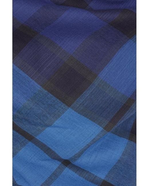 Vivienne Westwood Blue Sunday Draped Check Top