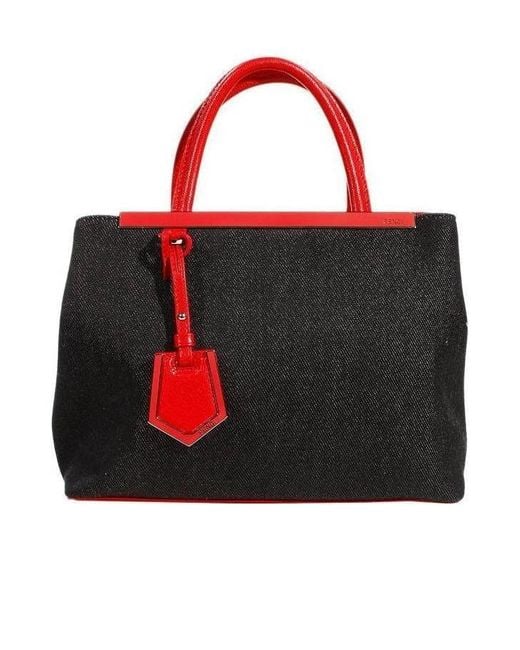 Fendi Red Logo Handbag