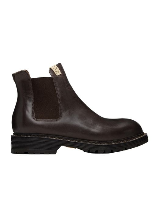Visvim Brown Leather Chelsea Boots for men
