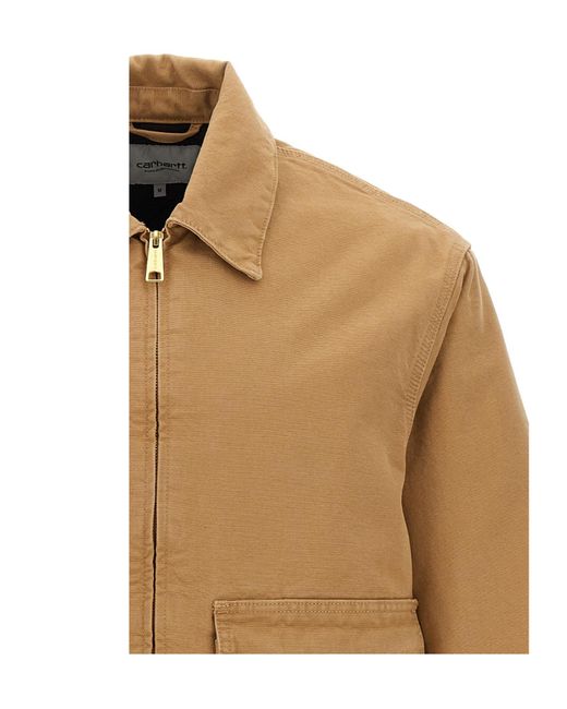 Carhartt Natural Quilted Stanton Cotton Jacket for men