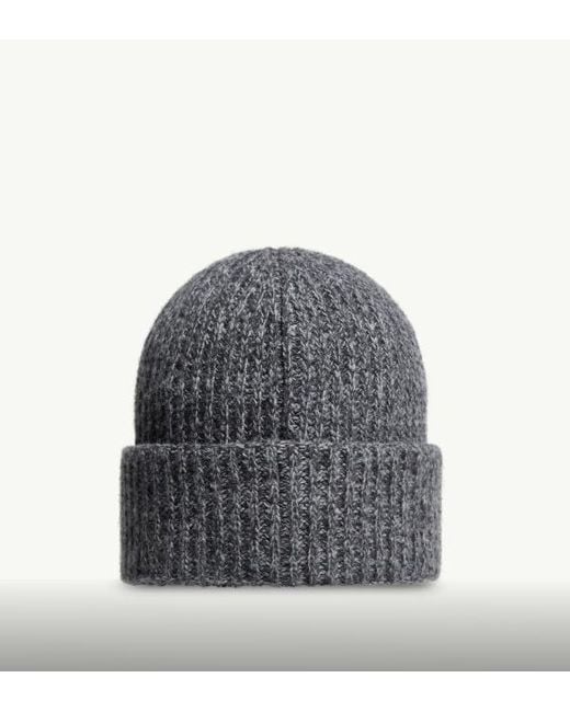 Moncler Gray Mouliné Wool Cashmere Beanie for men