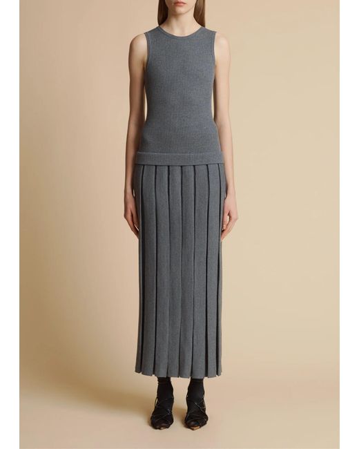 Khaite Blue Cassette Dress
