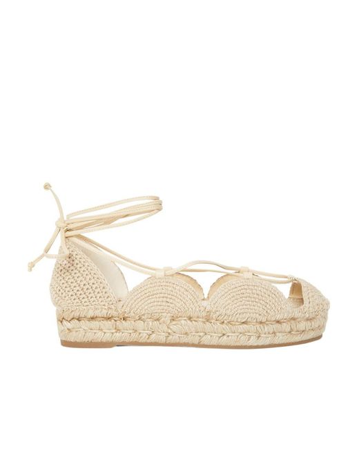Loewe Natural Ankle Strapped Solar Espadrilles