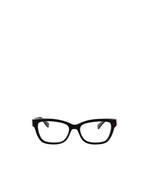 Longchamp White Rectangle Frame Glasses