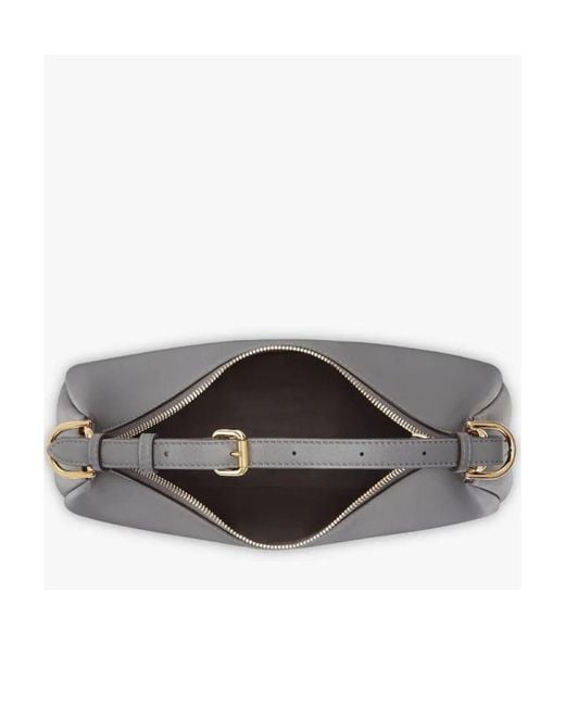 Fendi Gray Dark Leather Bag
