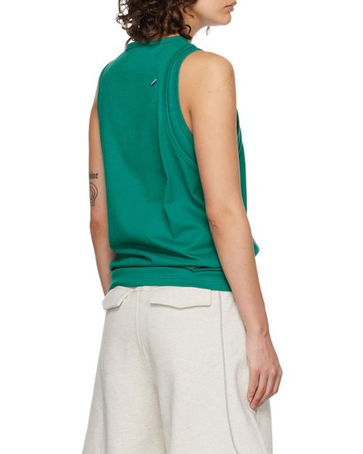 Adererror Green Pattern Identification Vest for men