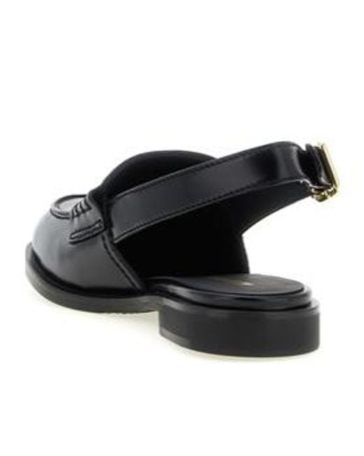 Miu Miu Black Penny Loafers
