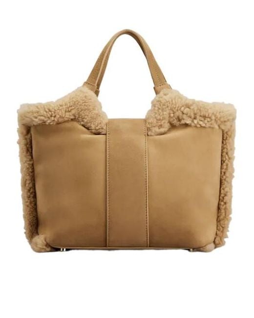 Roger Vivier Natural Logo-Engraved Tote Bag