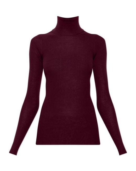 Jil Sander Purple Long-Sleeved Sweater