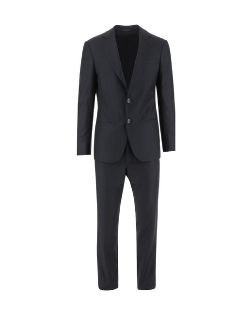 Giorgio Armani Black Two-Piece Single-Breasted Tailored Suit for men