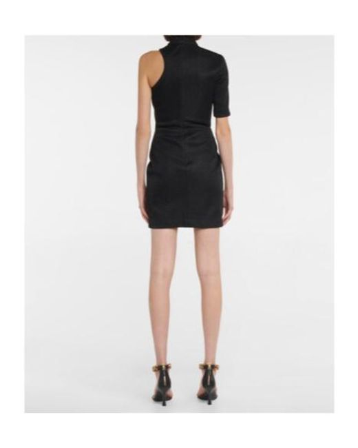 Stella McCartney Black Malisa One-Shoulder Minidress