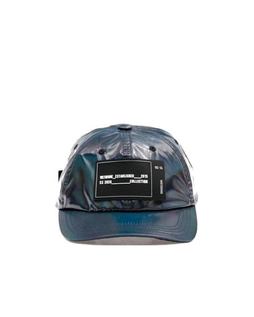 we11done Blue Baseball Hat for men
