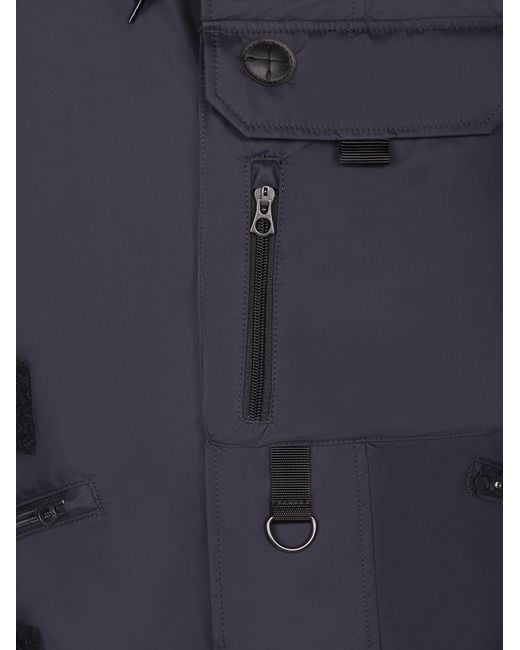 Junya Watanabe Blue Hooded Vest for men