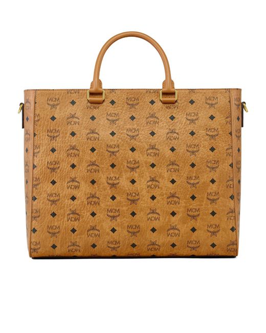 MCM Brown Diamond Vi Tote Bag for men