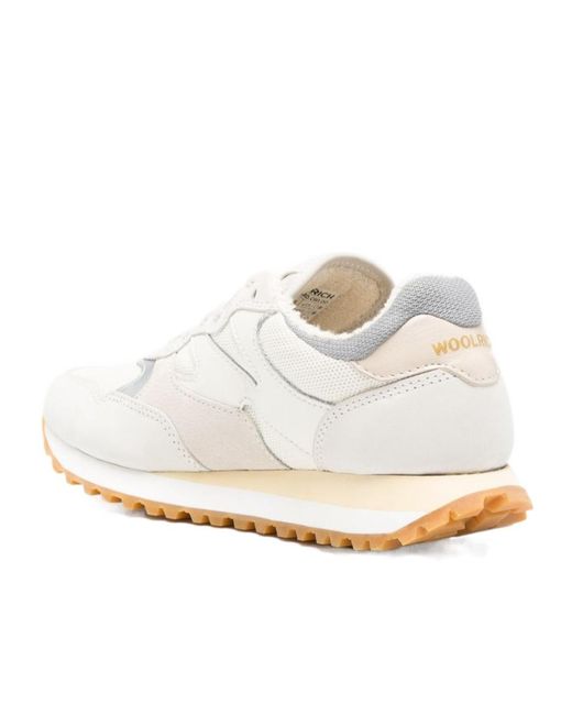 Woolrich White Lace-Up Sneakers